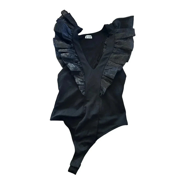 Intimately by Free People Women's Black Paper Planes Bodysuit Size SP - Picture 2 of 11